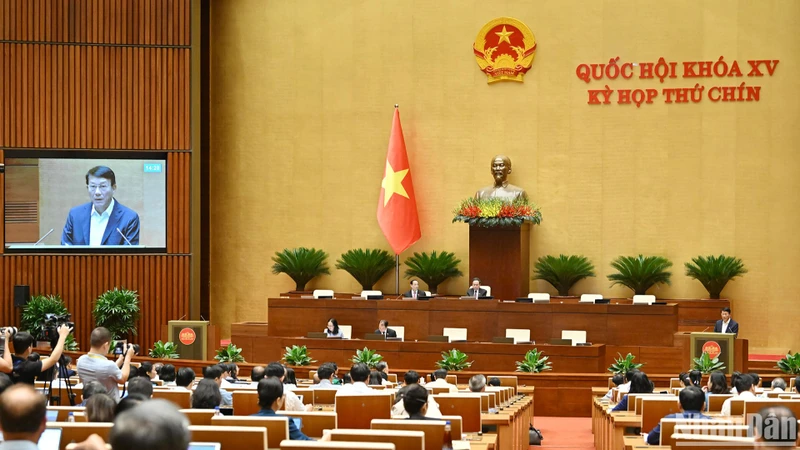 Kỳ họp thứ 9, Quốc hội khóa XV. (Ảnh: THỦY NGUYÊN)