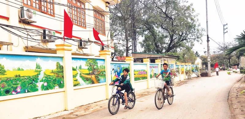 Diện mạo nông thôn mới huyện Ba Vì. 