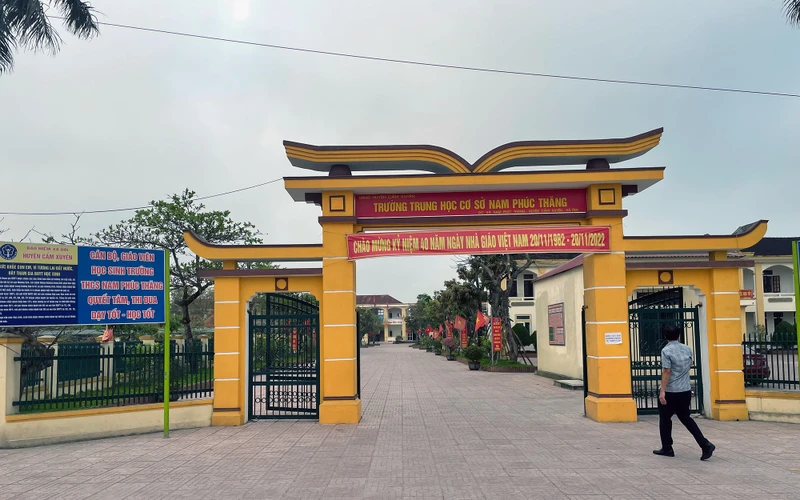 Một trụ sở dôi dư sau sáp nhập tại xã Nam Phúc Thăng (Cẩm Xuyên, Hà Tĩnh) được chuyển đổi công năng thành trường học. 