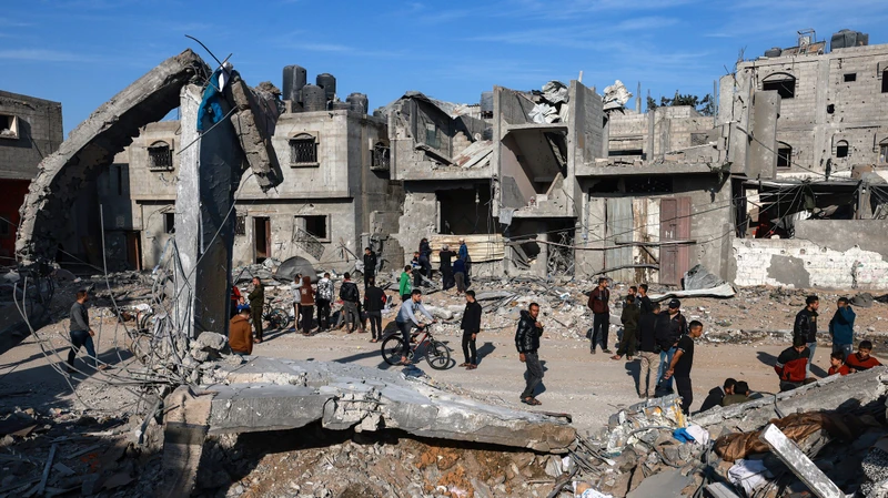Xung đột phá hủy nhiều nhà cửa tại Dải Gaza. 