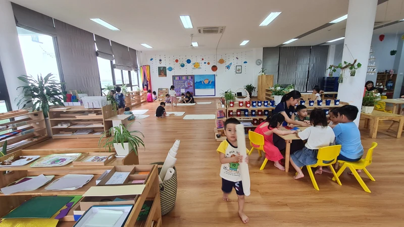 Lớp học tại Trường mầm non quốc tế FTF.