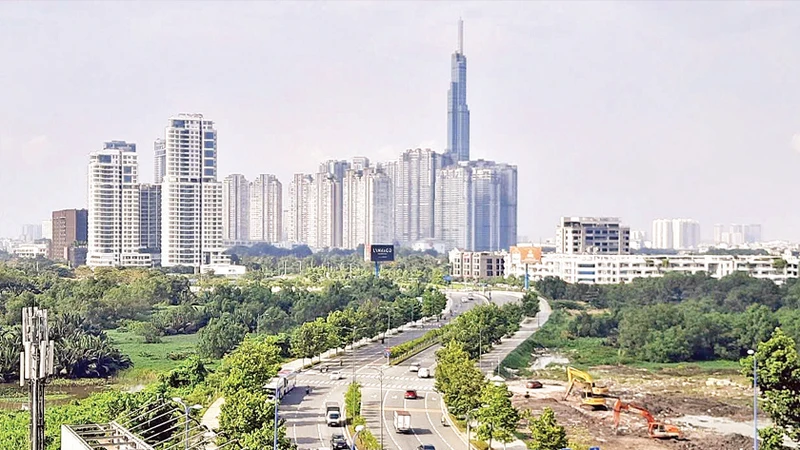 Một góc Thành phố Hồ Chí Minh. 
