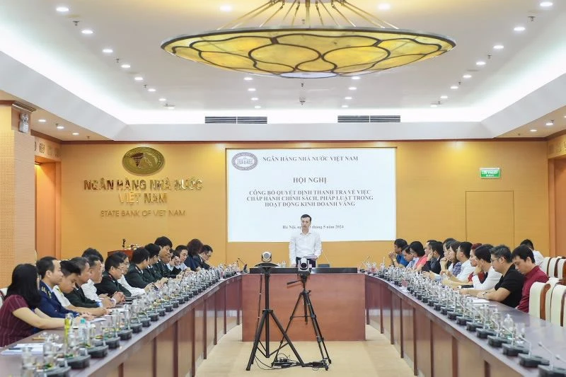 Quang cảnh buổi lễ công bố quyết định thanh tra.