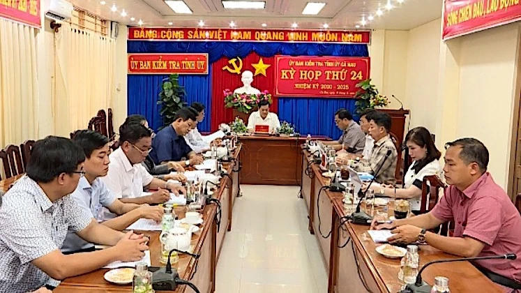 Ủy ban kiểm tra Tỉnh ủy Cà Mau họp Thông báo kết luận kỳ họp lần thứ 24 liên quan đến các các dự án/gói thầu của AIC.