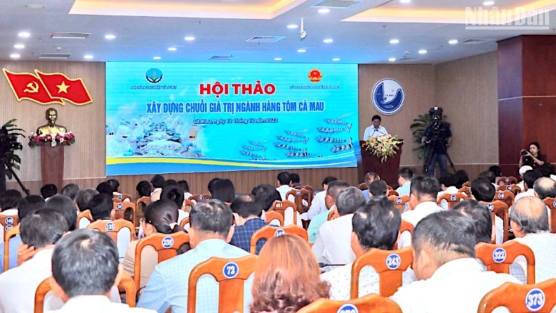 Hội thảo “xây dựng chuỗi giá trị ngành hàng tôm Cà Mau” nhận được sự quan tâm các bên có liên quan trong ngành hàng tôm.