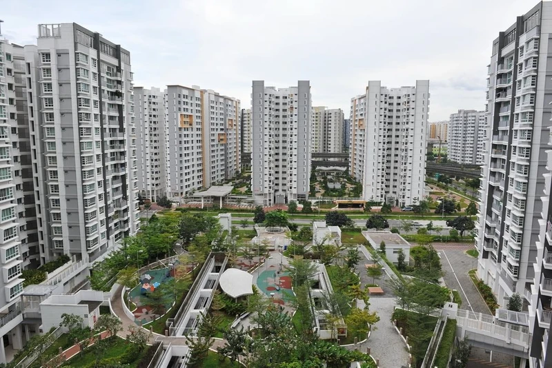 Một dự án nhà ở xã hội tại Singapore. 