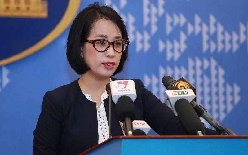Phó Phát ngôn Bộ Ngoại giao Phạm Thu Hằng.