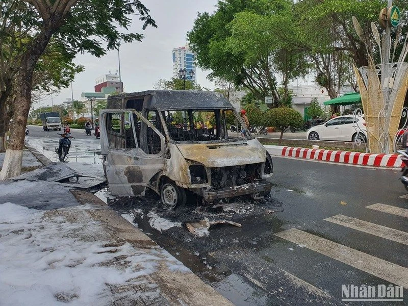 Hiện trường vụ cháy.