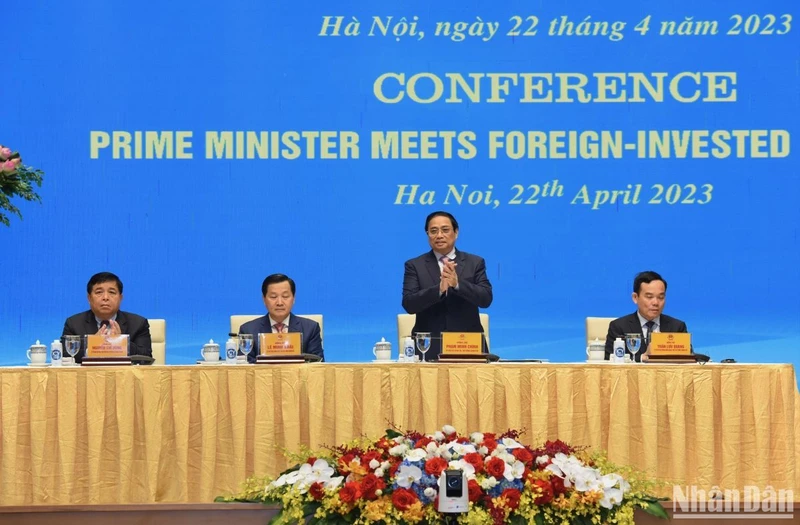 Thủ tướng Phạm Minh Chính dự và chủ trì hội nghị. 