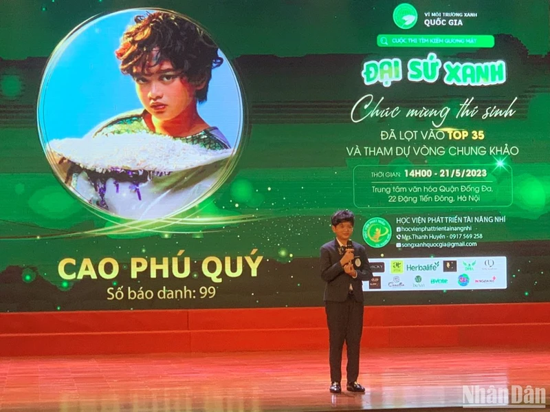 35 thí sinh “Đại sứ xanh” thuộc Chương trình "Vì môi trường xanh quốc gia 2023".