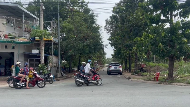Khu vực phát hiện một phần thi thể được phong tỏa để điều tra.