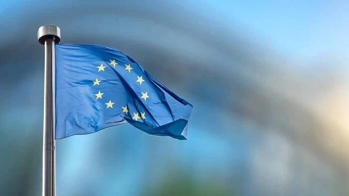 Cờ của Liên minh châu Âu (EU). Ảnh: TTXVN