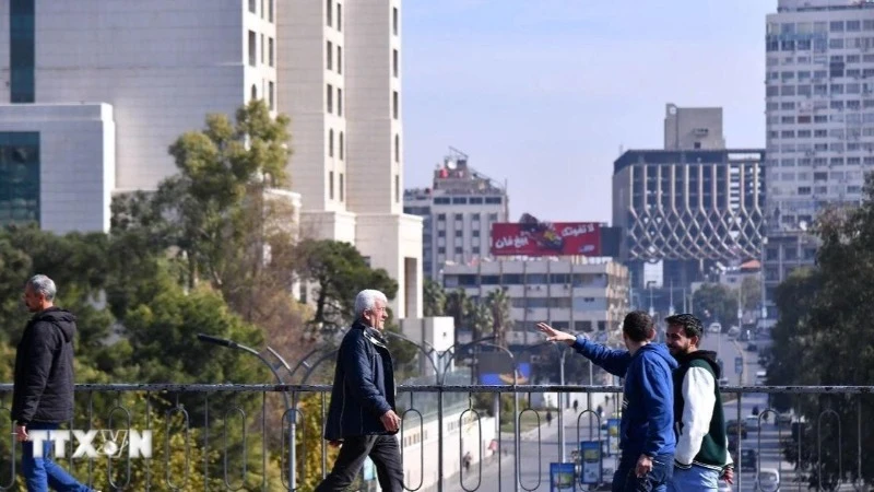 Người dân tại thủ đô Damascus, Syria. (Ảnh: THX/TTXVN)