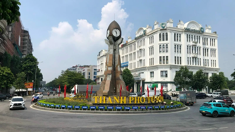 Một góc thành phố Từ Sơn, tỉnh Bắc Ninh.