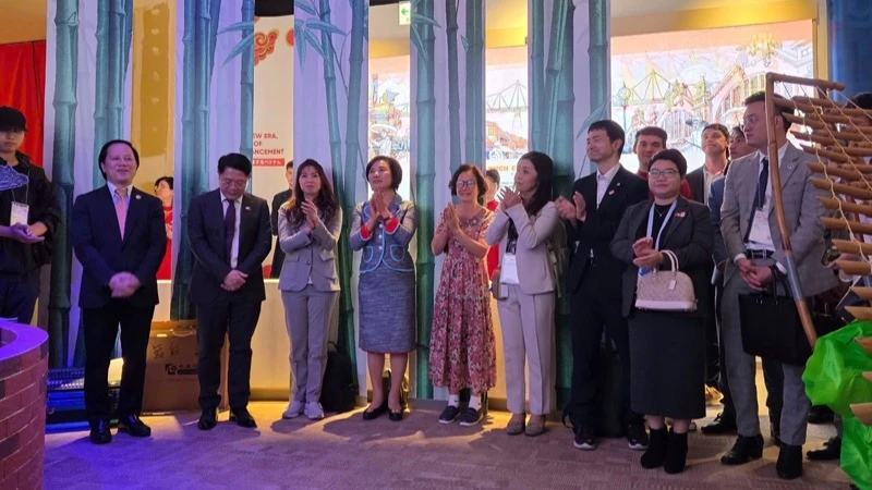 Lễ công bố Năm Du lịch quốc gia 2025 tại EXPO 2025 Osaka, Kansai (Nhật Bản). 
