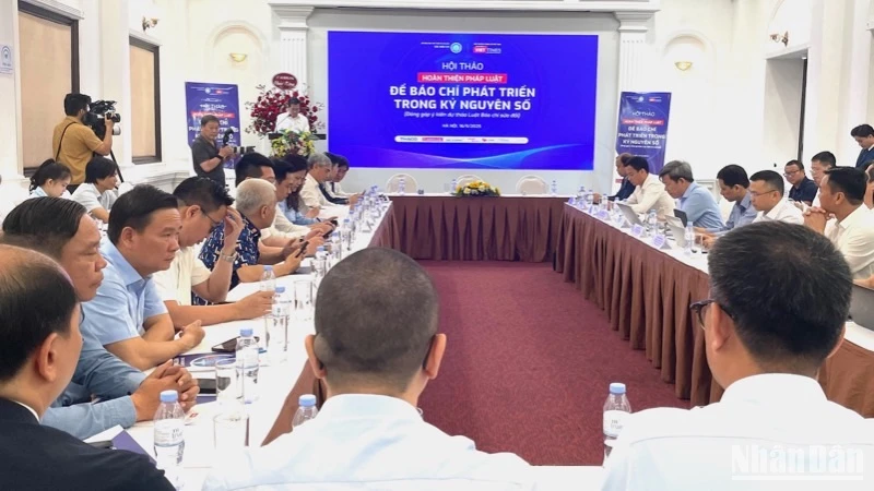Hội thảo lấy ý kiến đóng góp vào Dự thảo Luật Báo chí (sửa đổi). 