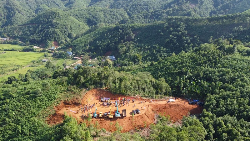 Làng Nủ, Bảo Yên, Lào Cai bắt đầu tái thiết. 