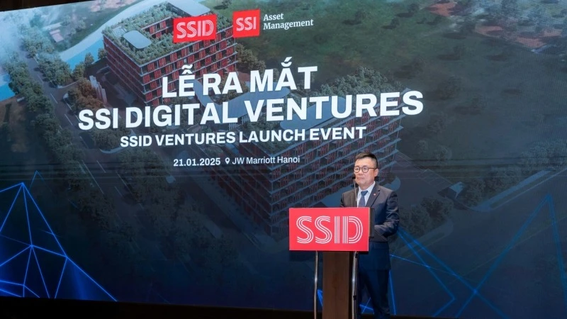 Chủ tịch HĐQT Công ty Cổ phần Chứng khoán SSI Nguyễn Duy Hưng chia sẻ tại Lễ ra mắt SSI Digital Ventures.