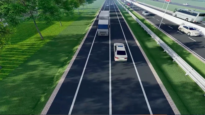 Phối cảnh một đoạn đường Vành đai 4-Vùng Thủ đô.