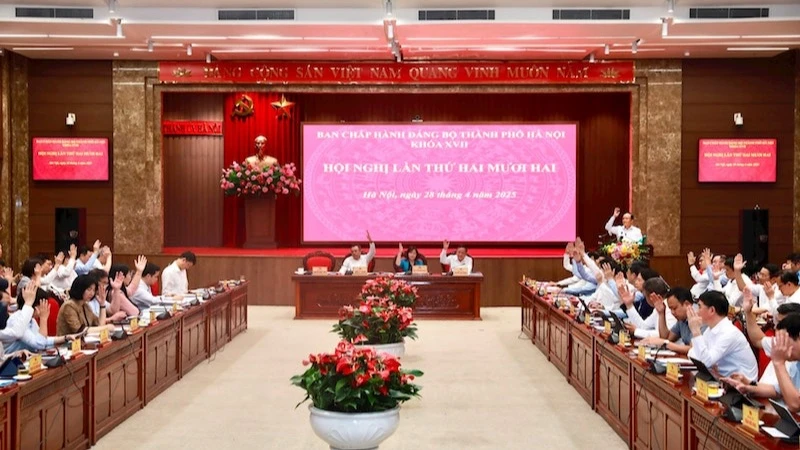Hội nghị của Thành ủy Hà Nội nhất trí thông qua phương án sắp xếp các đơn vị hành chính cấp xã của thành phố.