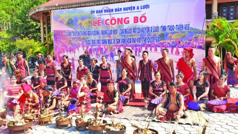 Lễ hội A Za Koonh của người Pa Cô, huyện A Lưới được công nhận Di sản văn hóa phi vật thể quốc gia từ năm 2019.