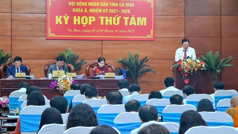 Kỳ họp thứ tám của Hội đồng nhân dân tỉnh Cà Mau sẽ thông qua 15 nghị quyết quan trọng.