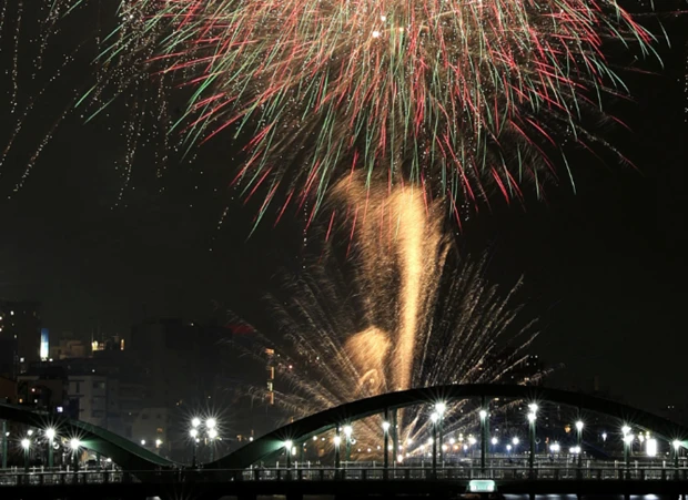 Lễ hội pháo hoa sông Sumida ngày 27/7/2019. (Nguồn: Kyodo News)