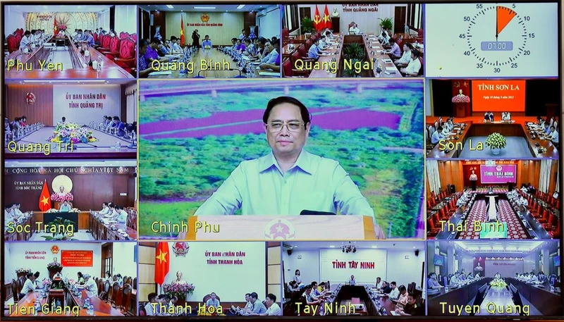 Hội nghị diễn ra diễn ra dưới hình thức trực tiếp và trực tuyến. (Ảnh: Trần Hải)