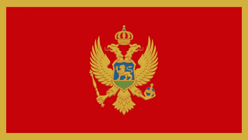 Quốc kỳ Cộng hòa Montenegro.