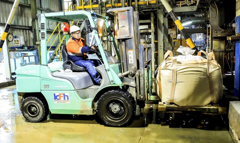 Thị trường thế giới khan hiếm, giá tăng cao, Công ty Trách nhiệm hữu hạn Khai thác chế biến khoáng sản Núi Pháo đẩy mạnh xuất khẩu.