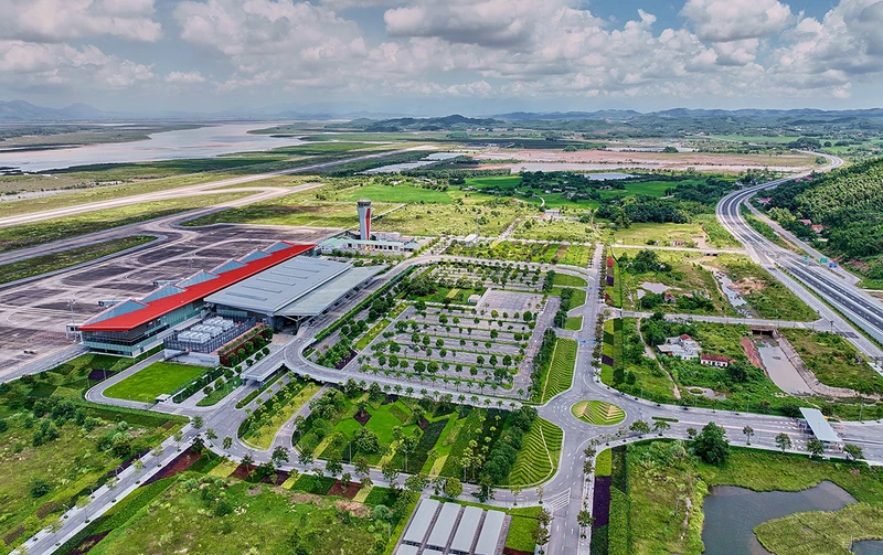 Cảng hàng không quốc tế Vân Đồn, tỉnh Quảng Ninh. (Ảnh VDO)