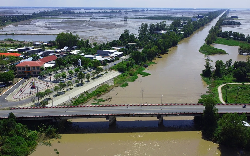 Kênh T5-Kênh Võ Văn Kiệt, xã Lạc Quới, huyện Tri Tôn, tỉnh An Giang.