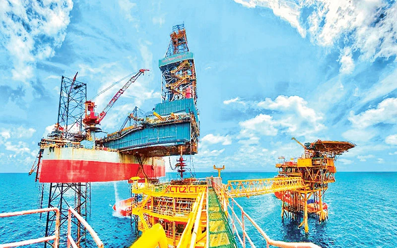 Giàn CTC-2 mỏ Cá Tầm được đưa vào khai thác năm 2022.