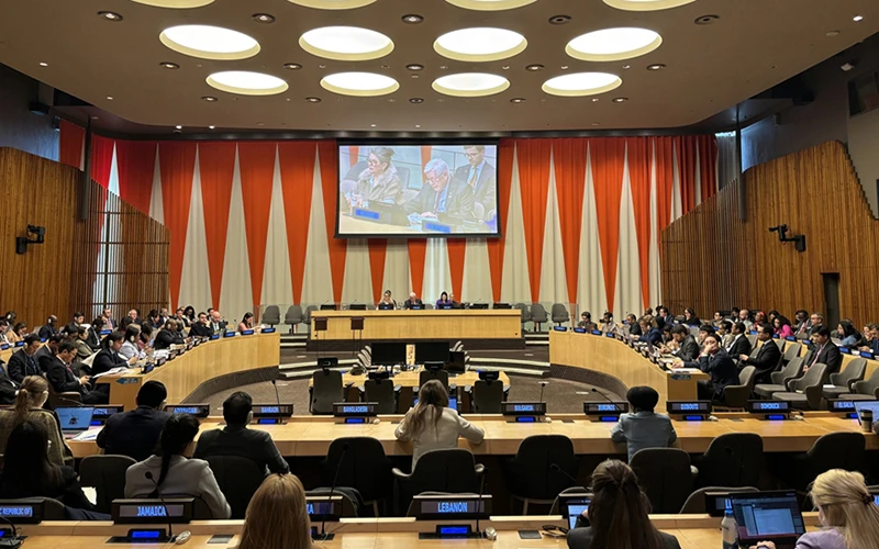 Ngày 9-4 (theo giờ Mỹ), Hội đồng Kinh tế-Xã hội Liên hợp quốc (ECOSOC) đã bầu Việt Nam vào Hội đồng Chấp hành Cơ quan Liên hợp quốc về Bình đẳng giới và Trao quyền cho phụ nữ (UN Women) nhiệm kỳ 2025-2027. (Ảnh BNG)