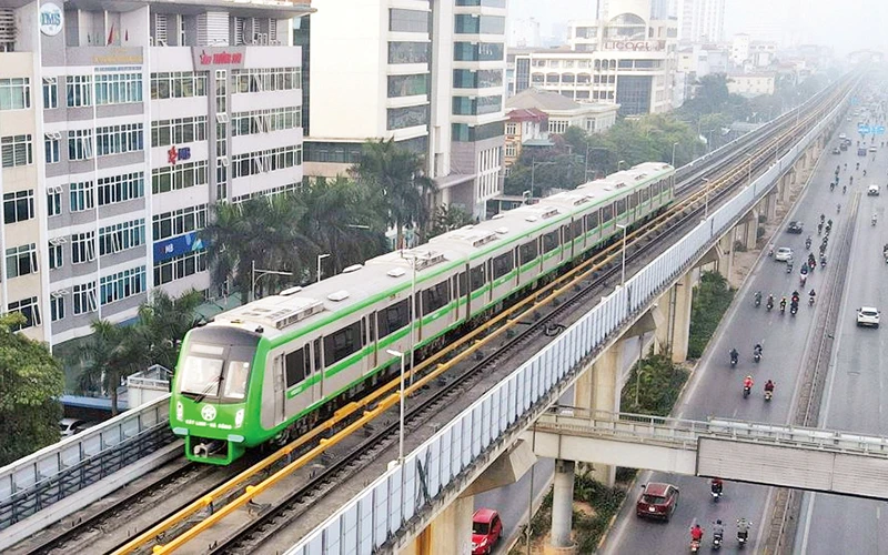 Tuyến đường sắt đô thị Cát Linh-Hà Đông tại Hà Nội đã phát huy hiệu quả cao.