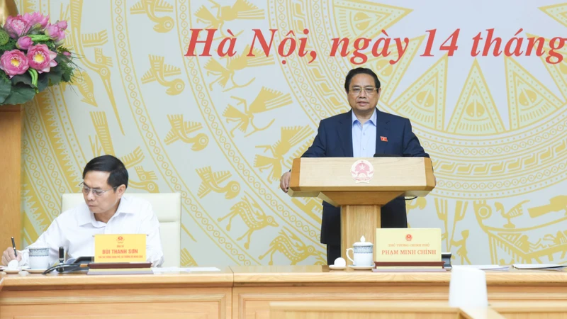 Thủ tướng Phạm Minh Chính phát biểu chỉ đạo hội nghị.