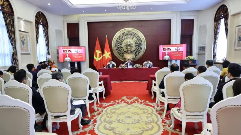 Đại hội đại biểu Đảng bộ Việt Nam tại Trung Quốc diễn ra tại trụ sở Đại sứ quán Việt Nam ở thủ đô Bắc Kinh.