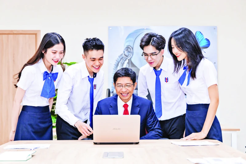 Trường đại học Ngân hàng Thành phố Hồ Chí Minh đang đẩy mạnh quá trình chuyển đổi số, tiến tới mô hình đại học thông minh. (Ảnh: CTV)