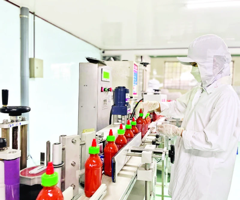 Doanh nghiệp sản xuất tương ớt Chilica khai thác thêm nhiều thị trường mới để có đơn hàng, giữ việc cho lao động.