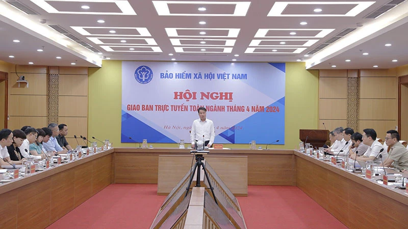 Hội nghị giao ban trực tuyến toàn ngành tháng 4/2024. (Ảnh: TÂM TRUNG)