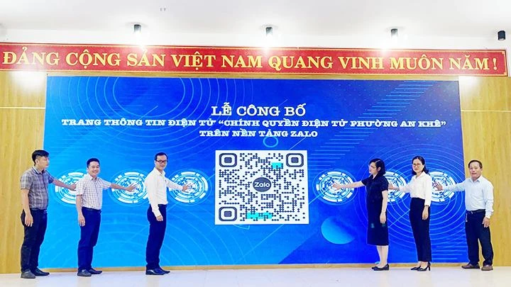 Phường An Khê ra mắt trang điện tử trên ứng dụng Zalo.