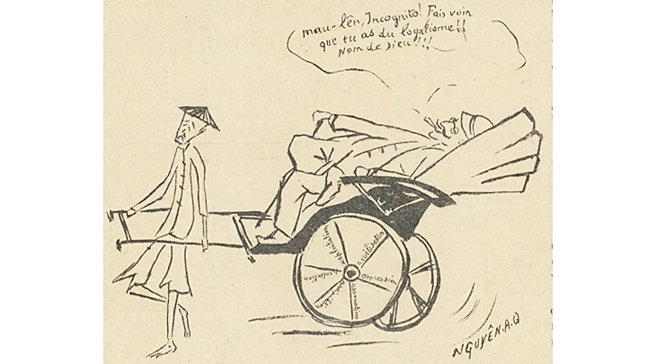 Bức biếm họa của Nguyễn Ái Quốc, số 5/1922.
