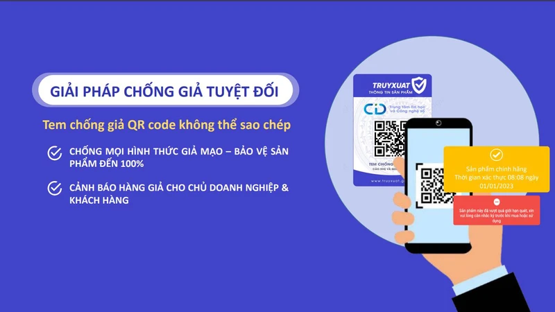Xác thực hàng chính hãng bằng mã QR