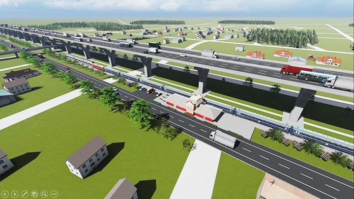 Phác họa một phần siêu dự án Land Bridge của Thailand. Ảnh: THAI PBS WORLD