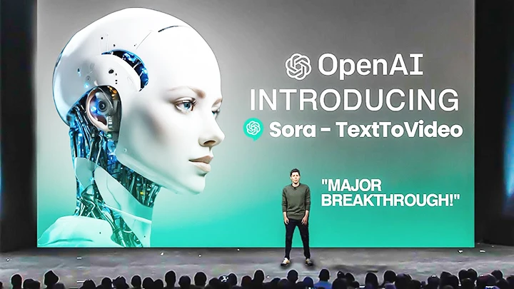 Lãnh đạo OpenAI ra mắt công cụ Sora. Ảnh: GETTY IMAGES