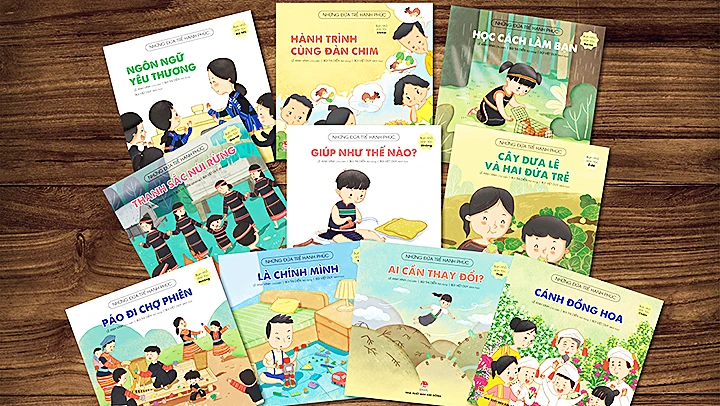 Bộ sách “Những đứa trẻ hạnh phúc”.