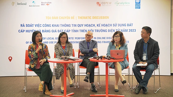 Tọa đàm về rà soát việc công khai thông tin quy hoạch.