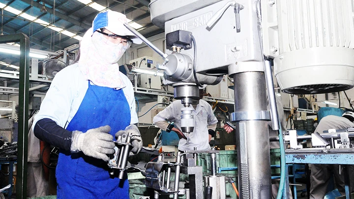 Chỉ số sản xuất công nghiệp quý I/2024 tăng 5,7% so cùng kỳ năm trước. Ảnh: BẮC SƠN