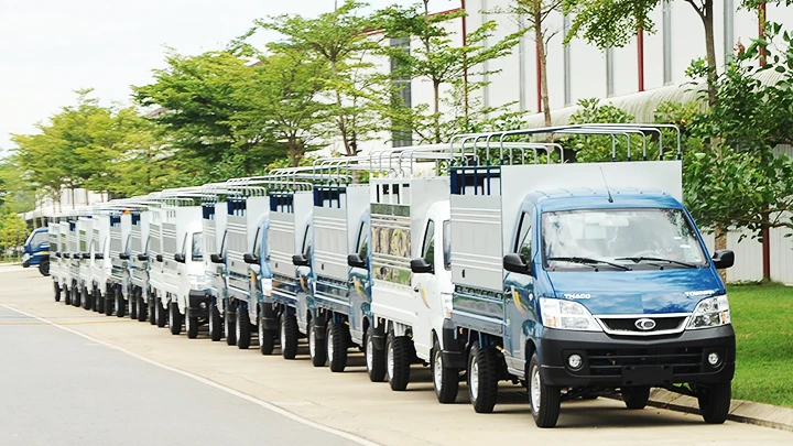 Xe ô-tô tải Trường Hải đạt tỷ lệ nội địa hóa cao. Ảnh: BẮC SƠN