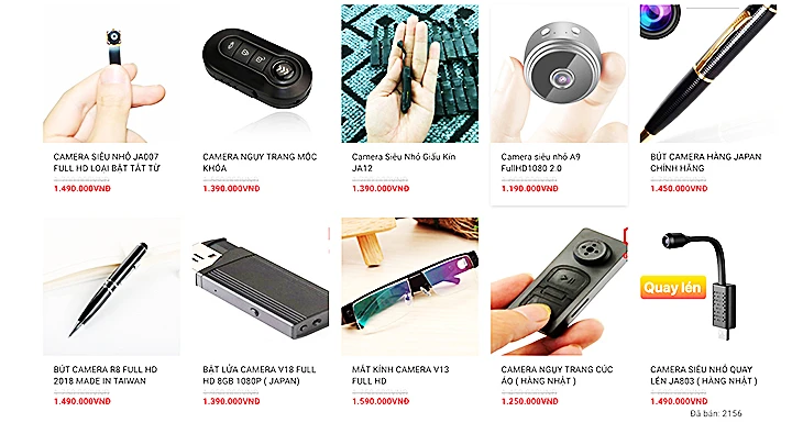 Không khó để tìm mua sản phẩm camera mini trên mạng.